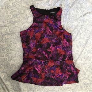 Express multi colored formal blouse